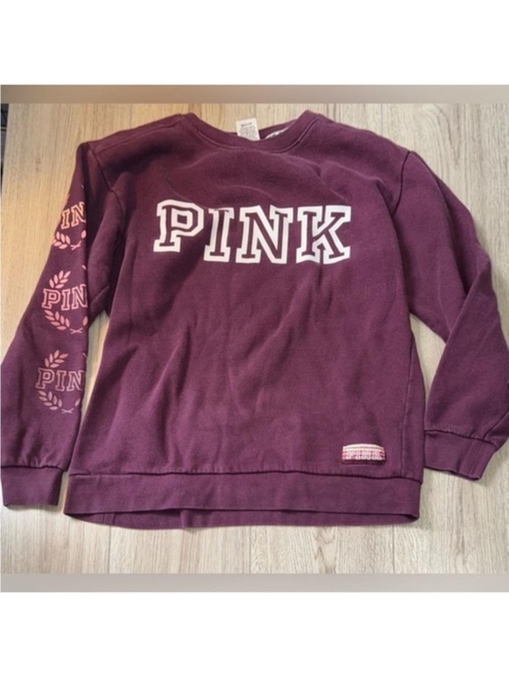 Victoria’s Secret pink purple crewneck sweatshirt crew sweater